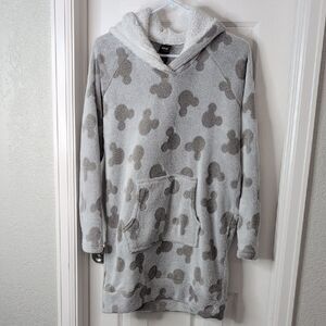 Disney Gray and White Mickey Mouse Sleep Hoodie
